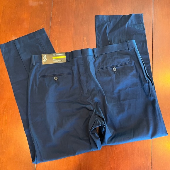 INC International Concepts Dress Pants Mens Blue 34x30 (Fits 36x28) Straight Leg - Picture 4 of 10